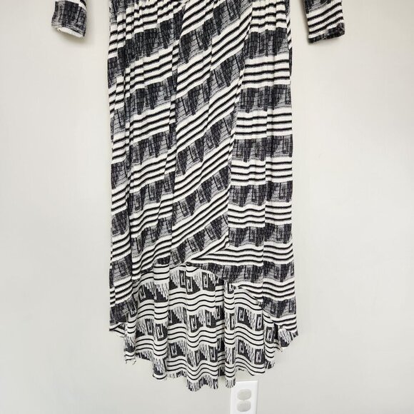 Free People New Romantics M Lelani Dress Hi Low Black Grunge Gothic Dark Pirate - Picture 3 of 9